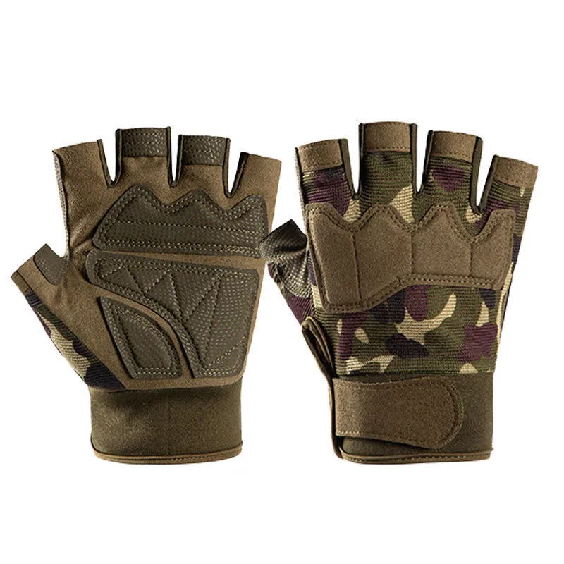 Biking Fitness Half Fingers Tactical Gloves