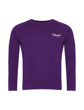 Highfield Academy - Sunderland Purple Sweatshirts (Nursery - Year 4)