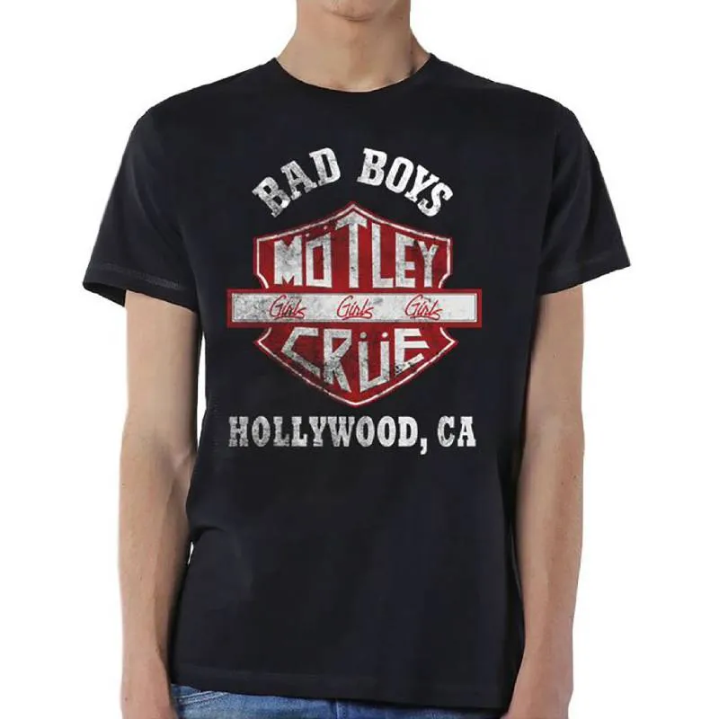 Motley Crue Adult T-Shirt - Bad Boys Hollywood