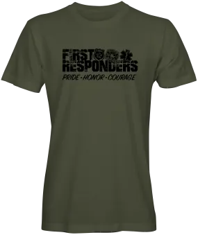 Pride Honor Courage First Responders T-shirts